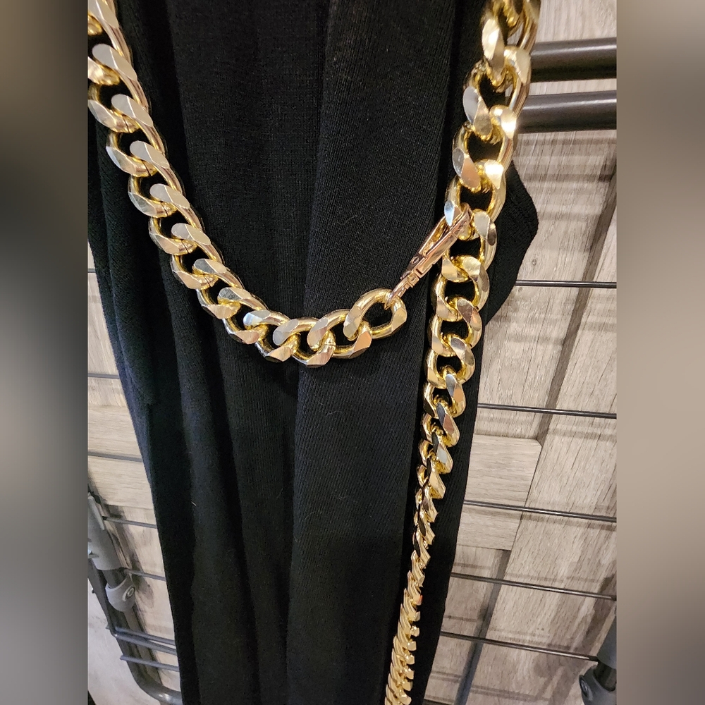Beach Bunny Summer Haus NWT Turning Heads Long Cutout Knit Maxi Dress Chain Med - Picture 14 of 16